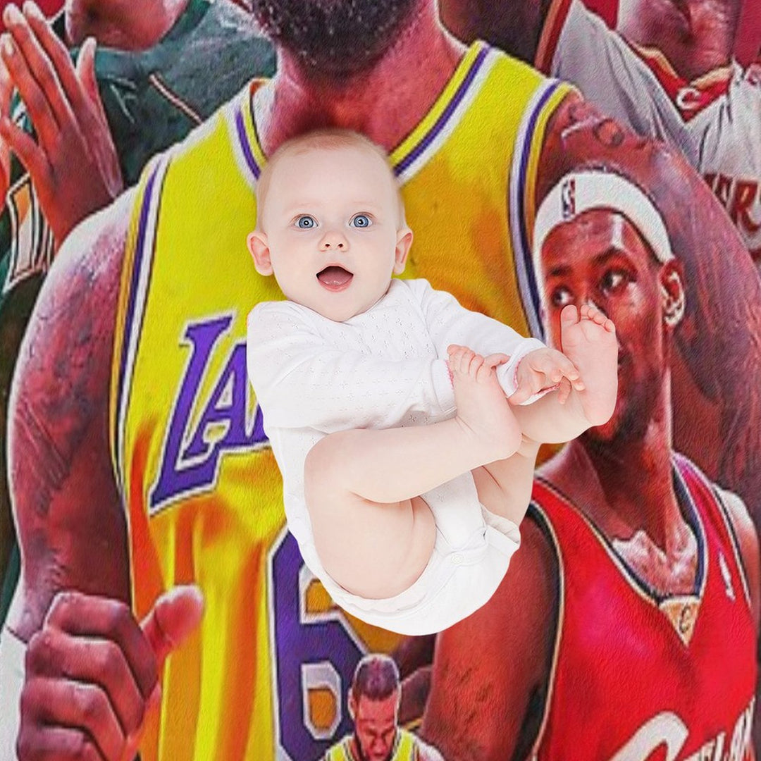 All Time LeBron James The King James Comfort Throw Blanket