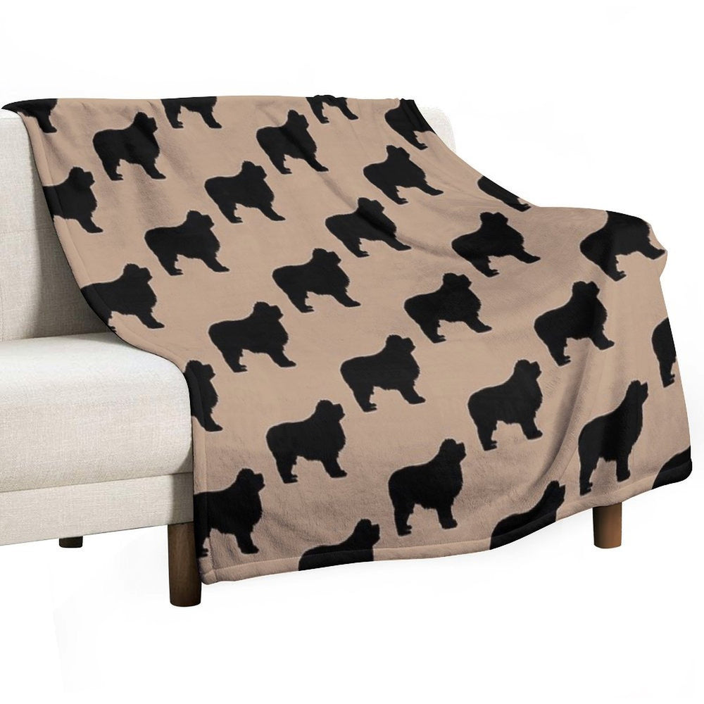 Newfie Love Is Big Love Versatility Throw Blanket