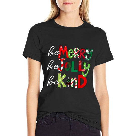 Be Merry Be Jolly Be Kind Teacher Christmas  Odor-resistant T-Shirt