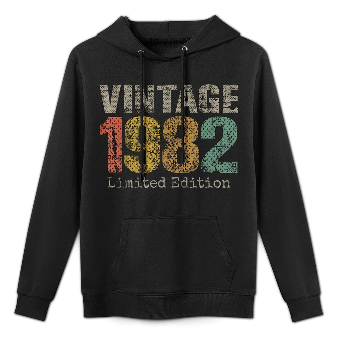 Vintage 1982 Limited Edition 43rd Birthday Gifts 43 Year Old Relaxed Fit Hoodie