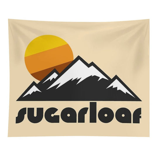 Retro Sugarloaf ))(( Tourist Souvenir Travel Maine Design Tapestry