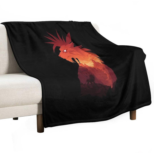 The Canyon's Guardian Black Machine-washable Throw Blanket
