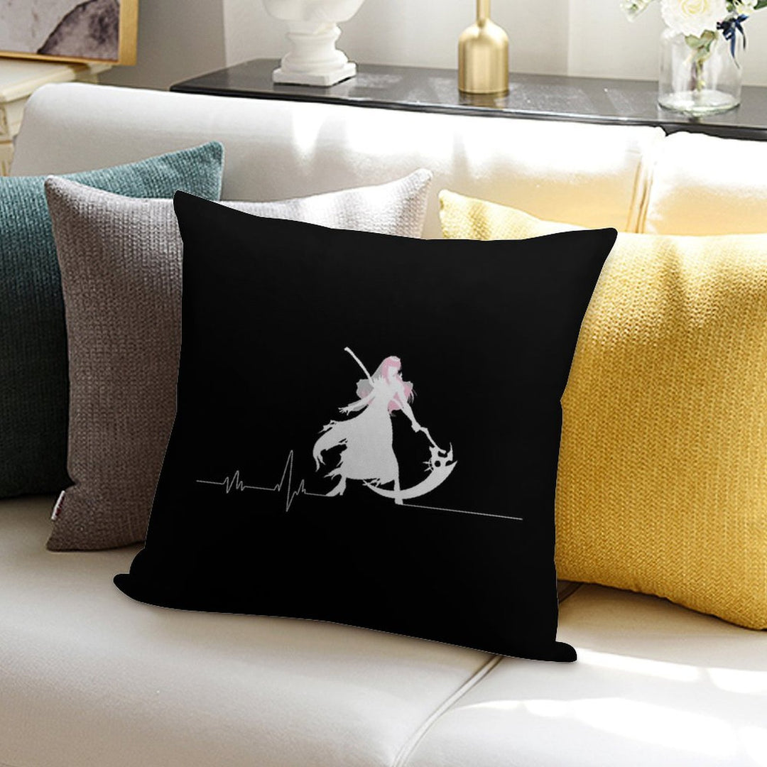 Dead Beat Soft Short Plush Fabric Throw Pillow