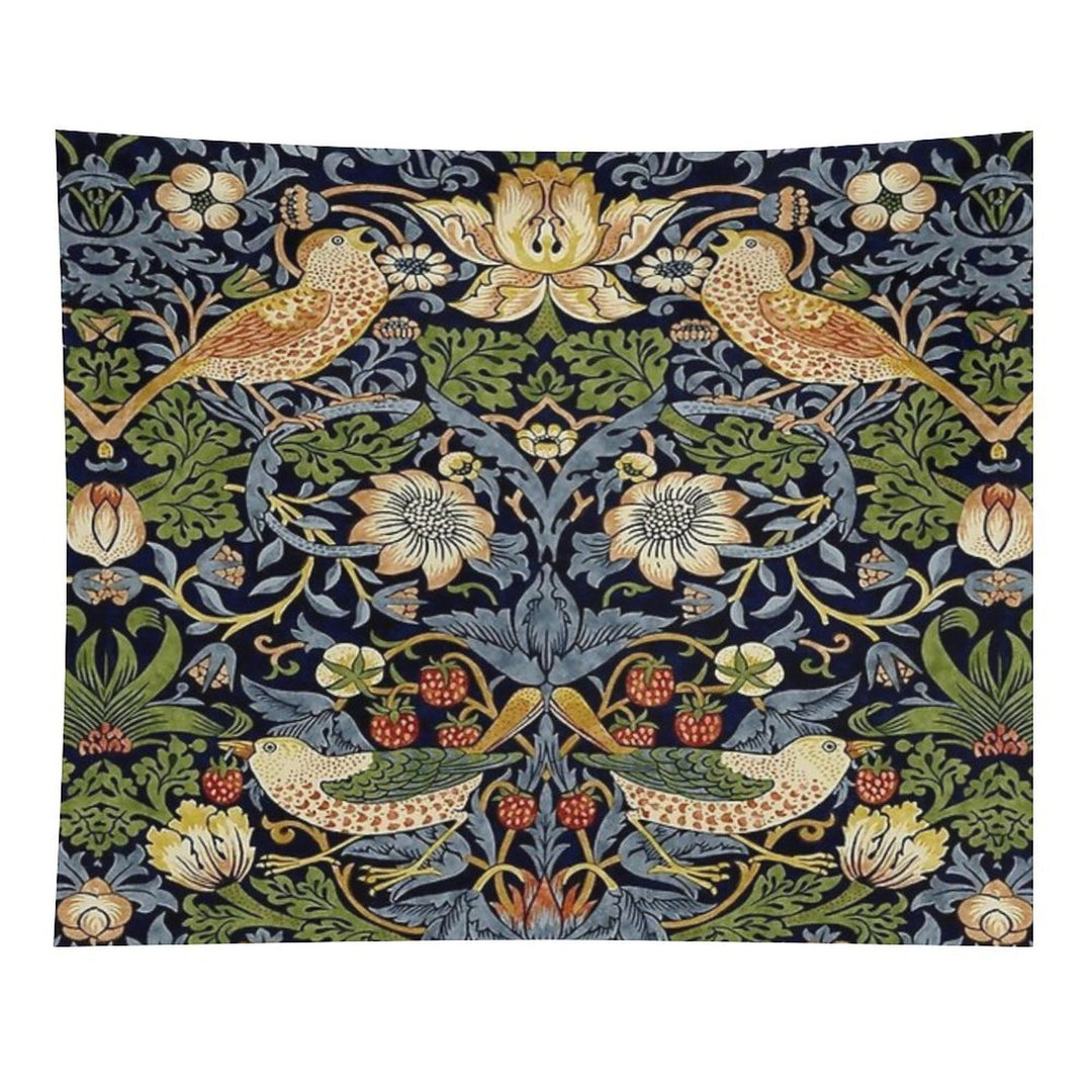 William Morris Strawberry Thief Design Tapestry