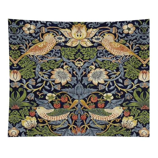 William Morris Strawberry Thief Design Tapestry