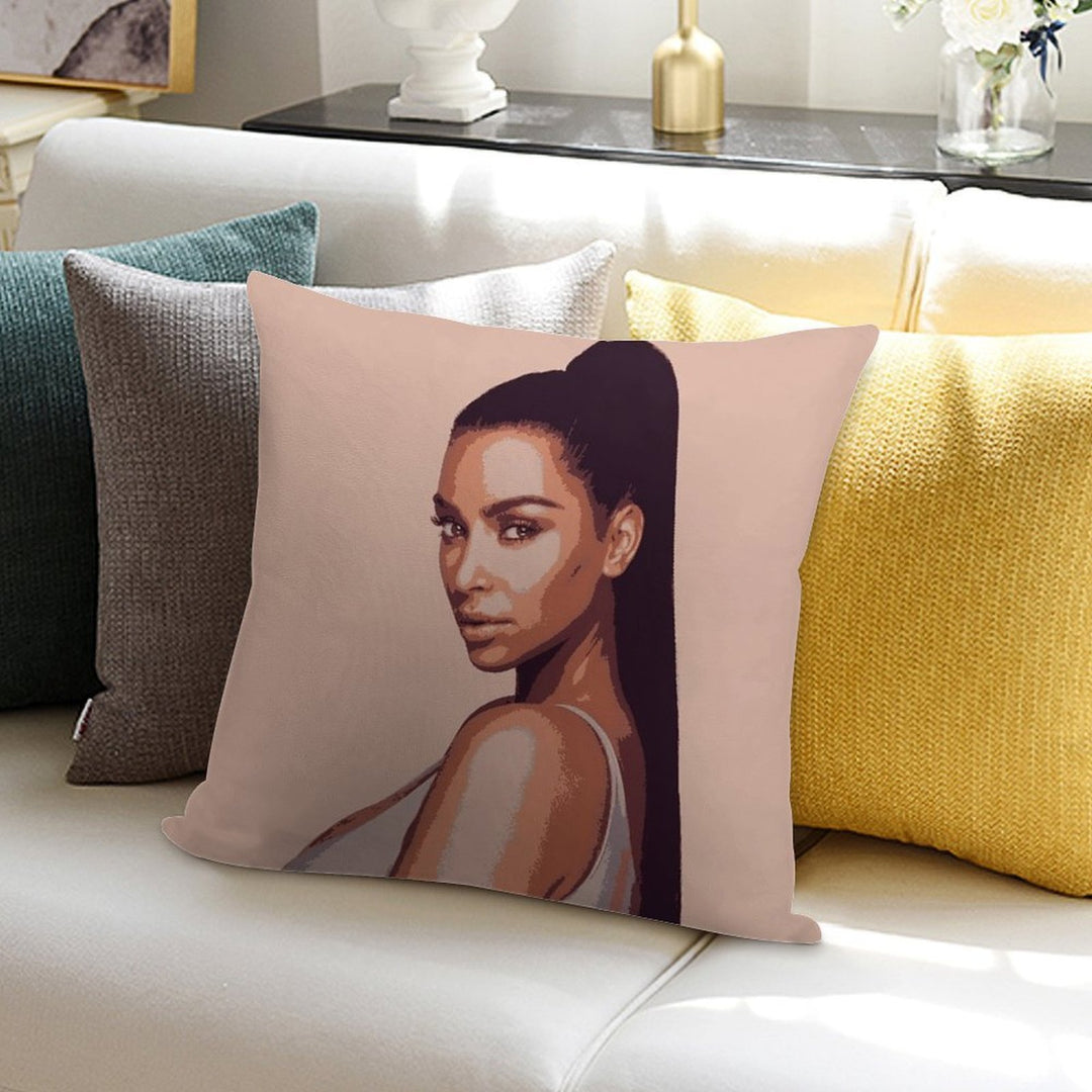 Kim Kardashian Exclusive Merch Soft Reinforced Edging Throw Pillow