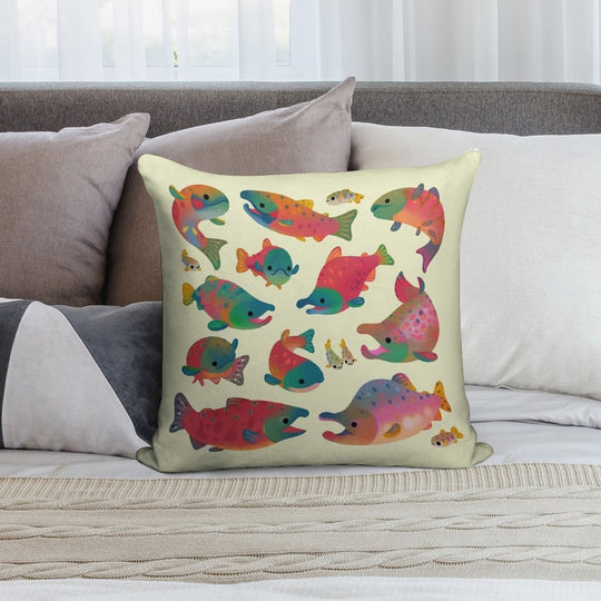 Salmon Day Soft Gift Ready Throw Pillow