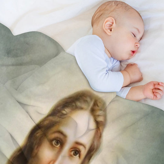 Jesus Christ Painting Velvety-soft Throw Blanket