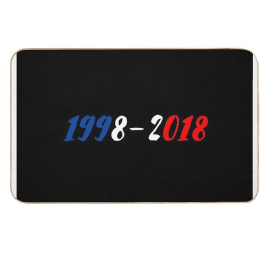 French Team World Cup Champions 1998-2018  Odorless Bath Mat
