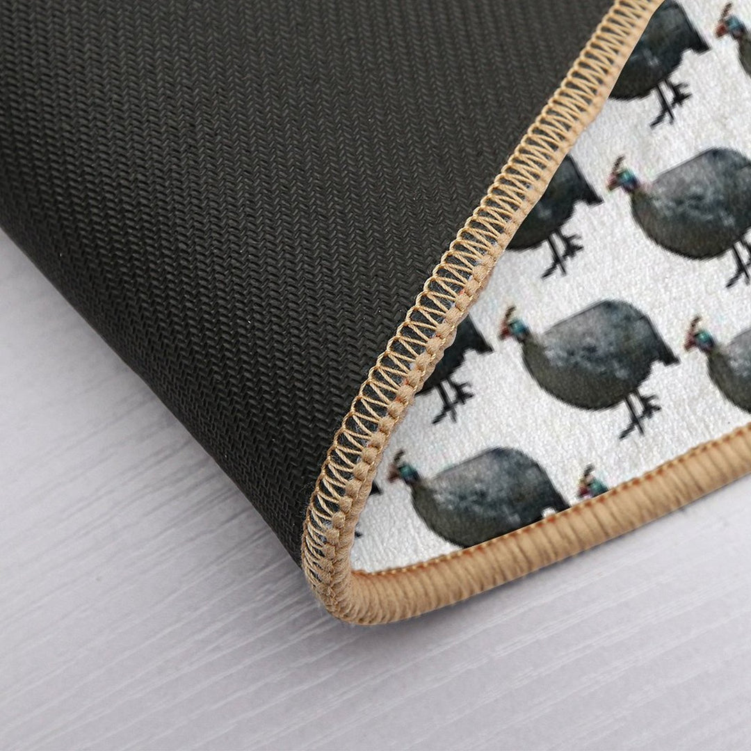 Helmeted Guinea Fowl  Odorless Bath Mat