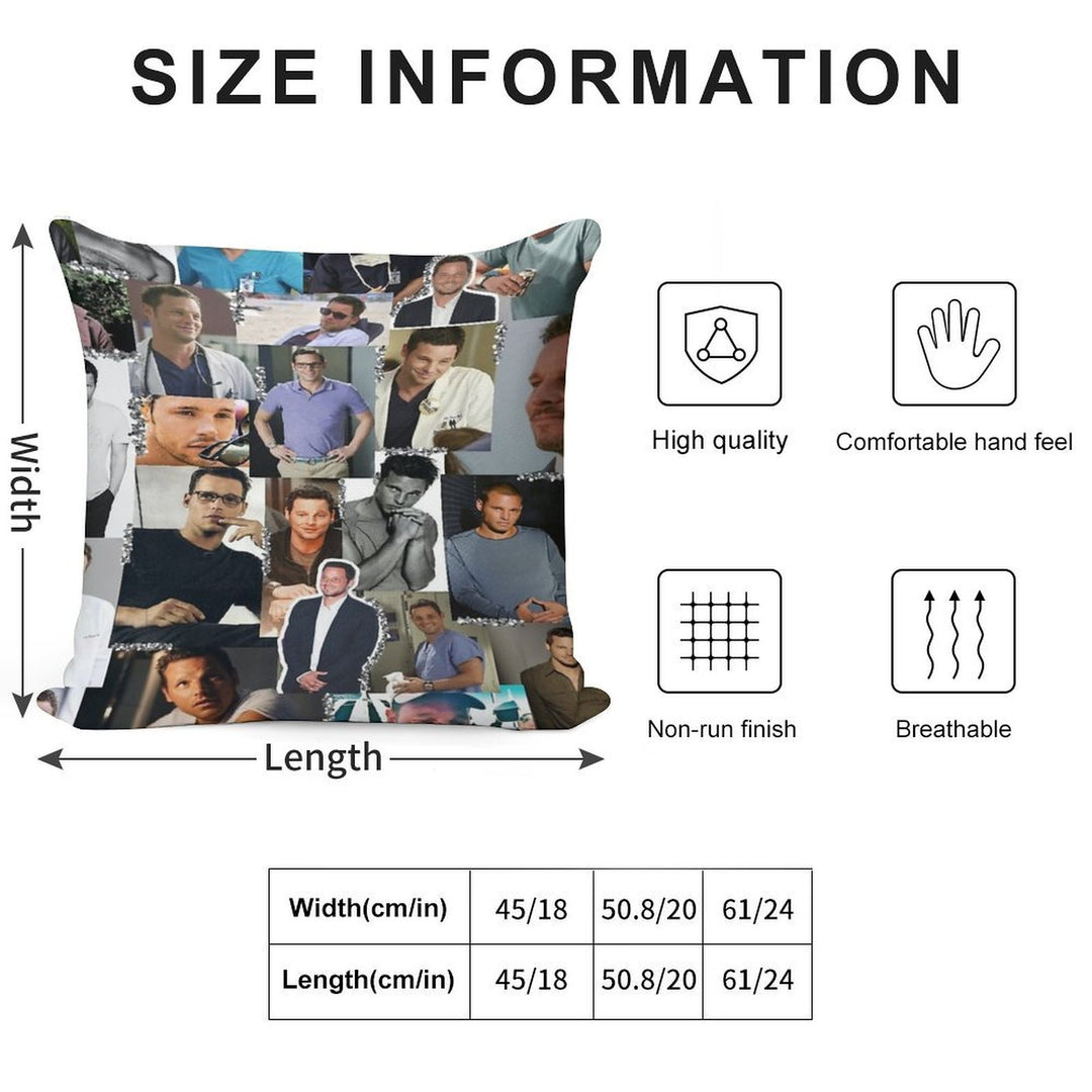 Alex Karev Collage Soft Gift Ready Throw Pillow