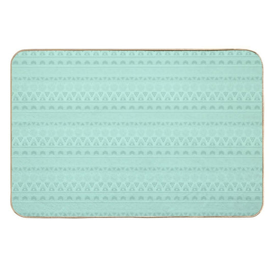 Mint Ornament  Rapid-Drying Bath Mat