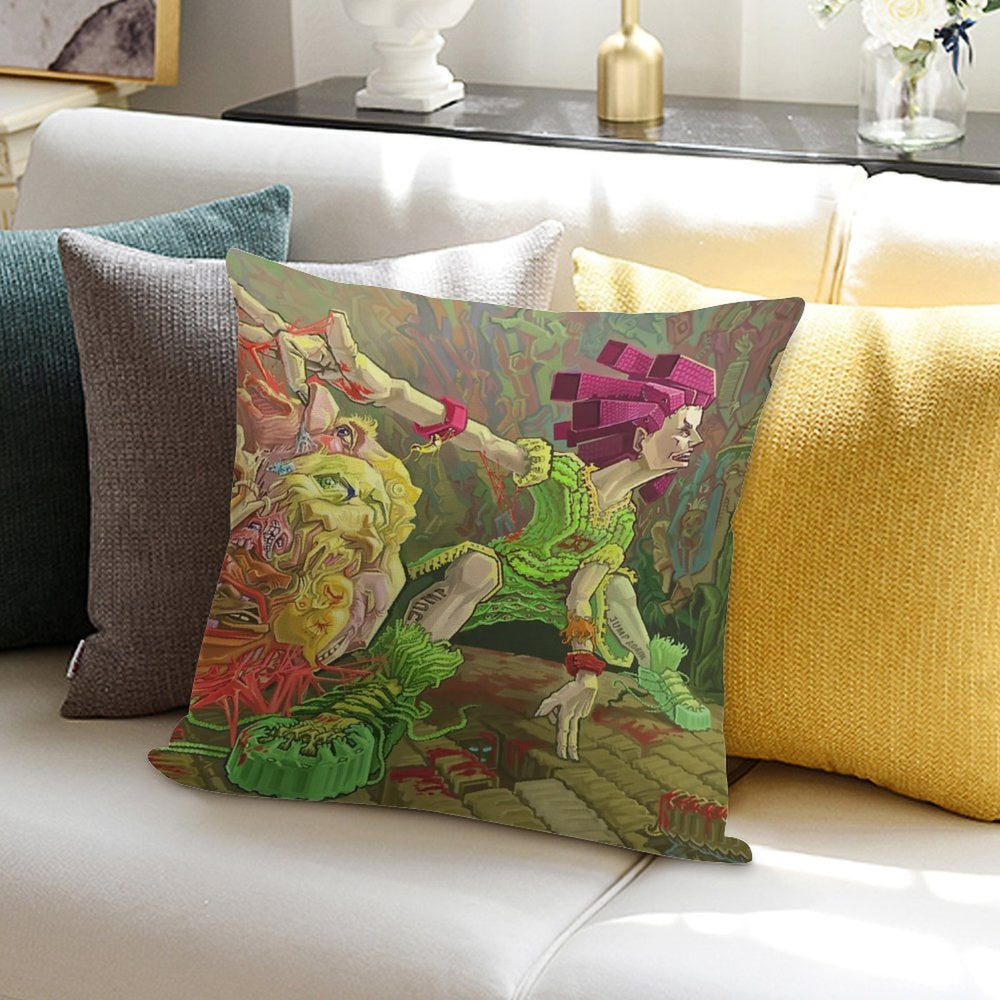 FLESH BALL!!!( Why Is Everything Alive) Soft Luxury Feel Throw Pillow