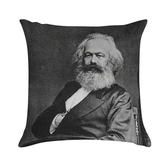 Karl Marx (best Quality) Soft Skin-Friendly Throw Pillow