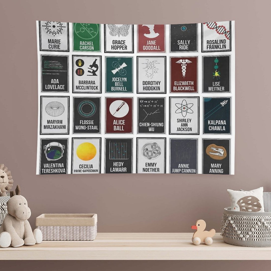 24 Women Who Changed Science. And The World. Tapestry