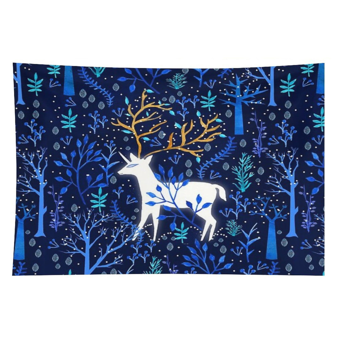 Deericorn In Blue Tapestry