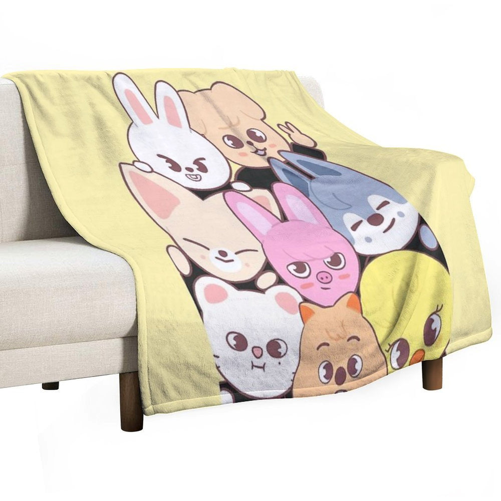 Stray Kids - Skzoo Wrinkle-free Throw Blanket