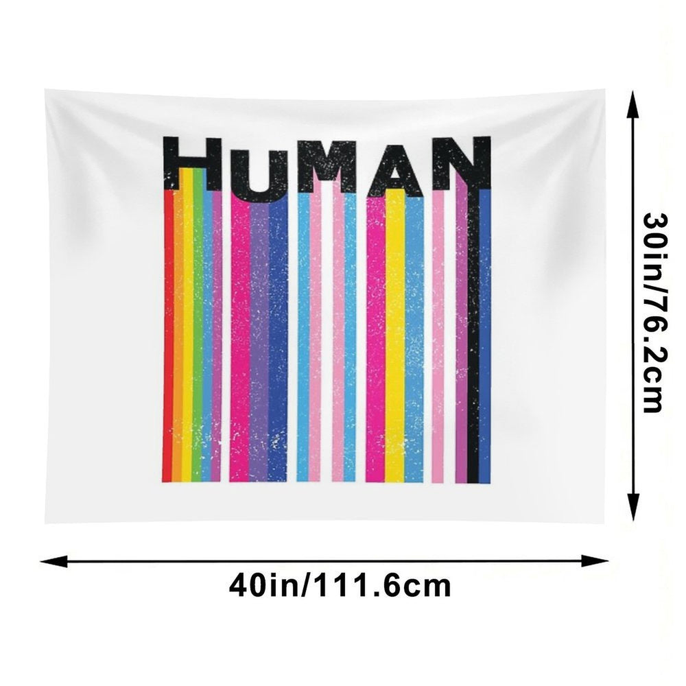 HUMAN LGBT Pride Flags Tapestry