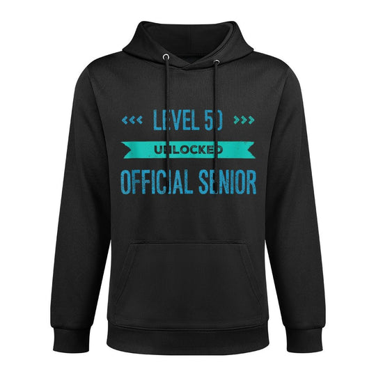 Level 50 Fifty 50th Birthday Gag Joke Father Gift Idea Shape Retention Hoodie