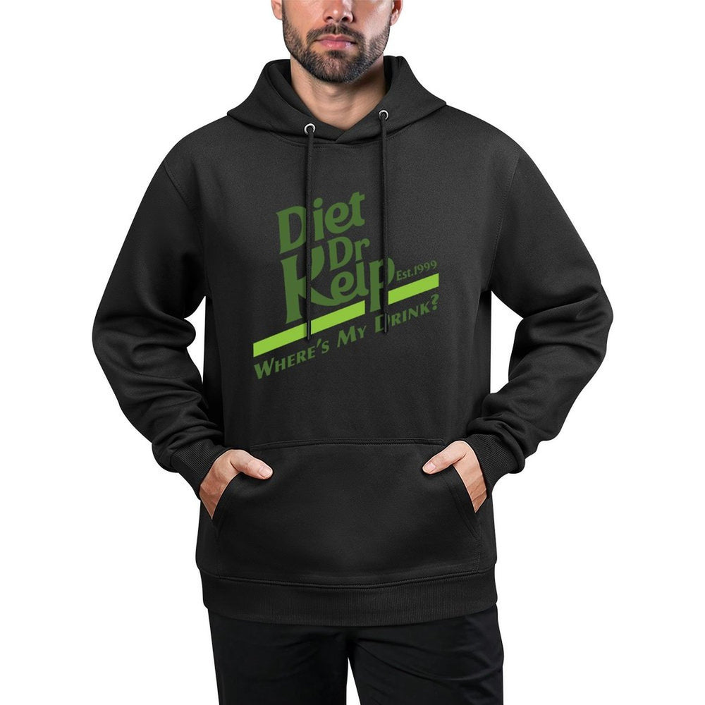 Diet Dr Kelp Wheres My Drink - 90s Meme Adjustable Hood Hoodie