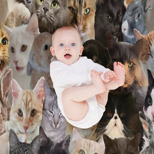 Cute Pets Pattern Anti-pilling Throw Blanket