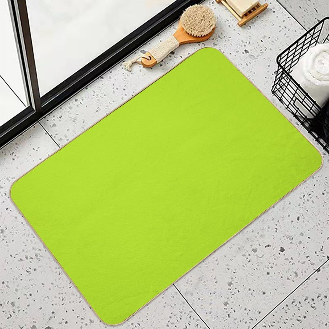 Lime Colored  Stain-Proof Bath Mat
