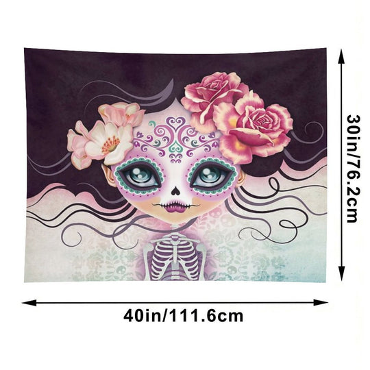 Camila Huesitos - Sugar Skull Tapestry