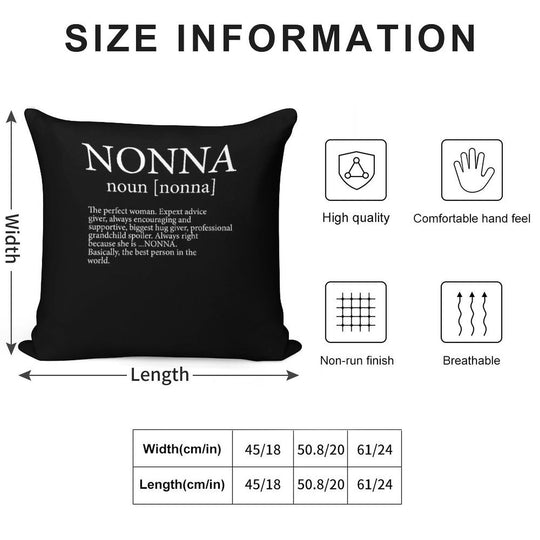 Nonna Definition Soft Decorative Cover Throw Pillow