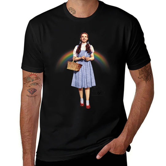 The Wizard of Oz Over The Rainbow  High-quality Stitching T-Shirt