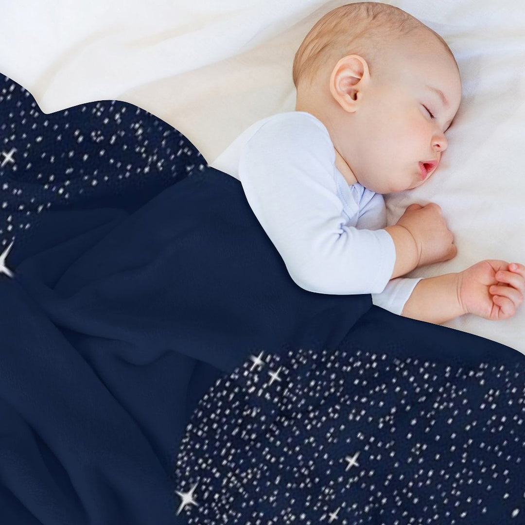 Starry Shark Travel-friendly Throw Blanket