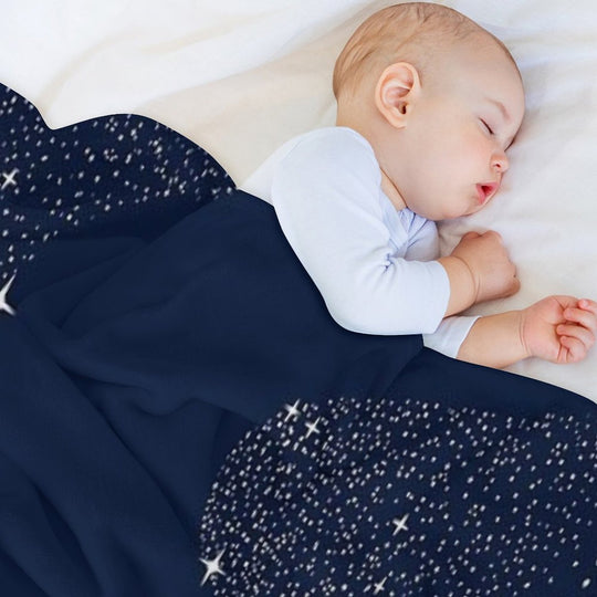 Starry Shark Travel-friendly Throw Blanket
