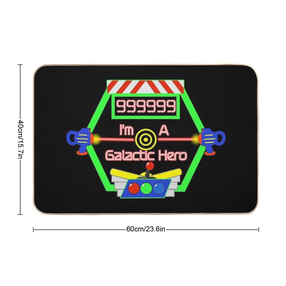 Galactic Hero High Score Theme Park Ride Durable Bath Mat