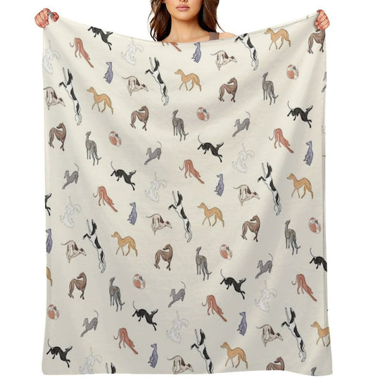 Greyhound Love - Adopt Premium Throw Blanket
