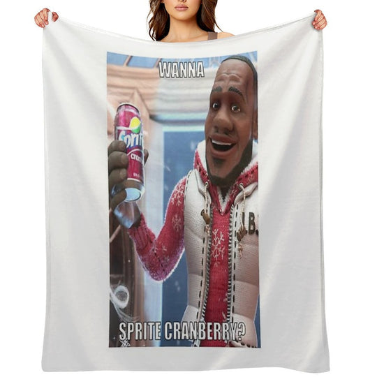 Sprite Cranberry - Wanna Sprite Cranberry Lightweight Throw Blanket