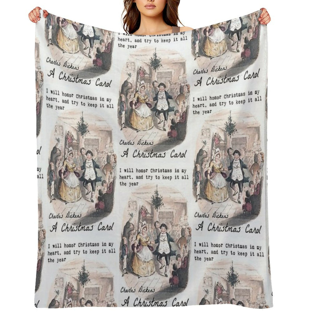 A Christmas Carol Velvety-soft Throw Blanket