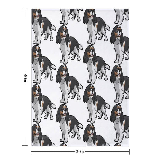 Cavalier King Charles Spaniel Multi-functional Throw Blanket