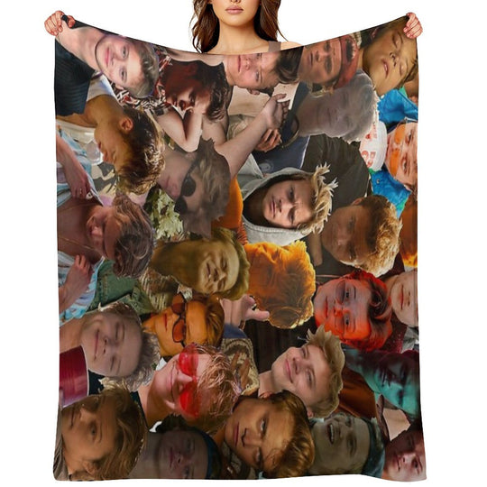 Rudy Pankow Photo Collage Premium Throw Blanket