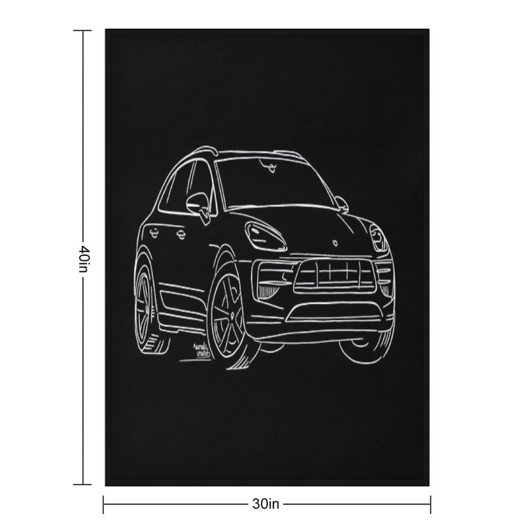 Porsche Macan GTS All-season Throw Blanket