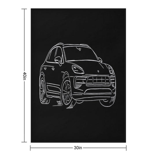 Porsche Macan GTS All-season Throw Blanket
