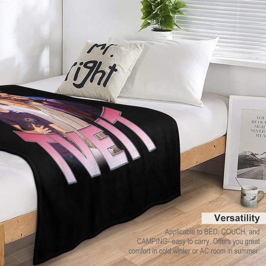 Aaron Tveit Retro Machine-washable Throw Blanket