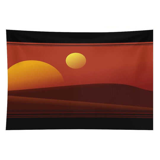 TATOOINE SUNSET Tapestry