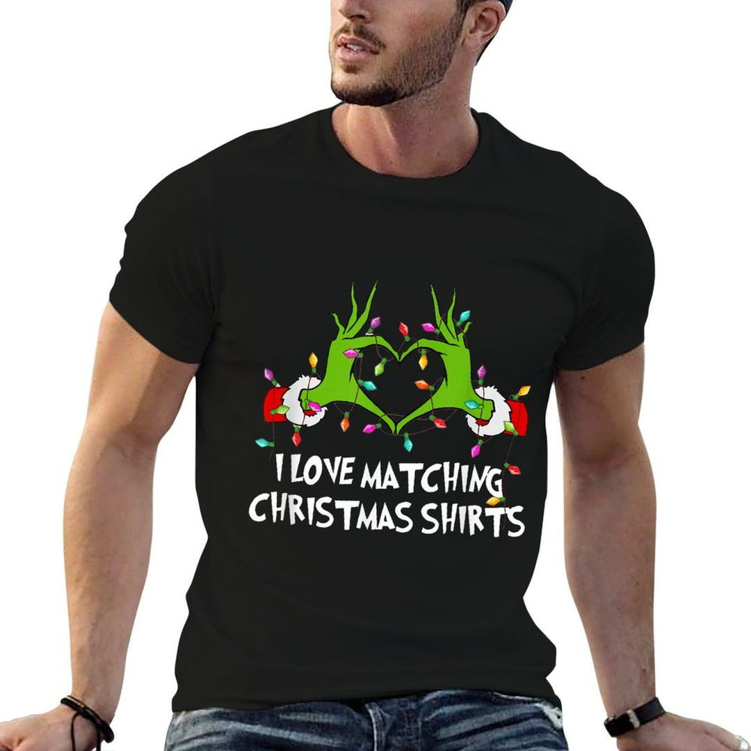 Christmas I Love Matchings But I Dont Xmas Couples  Polyester Blend T-Shirt
