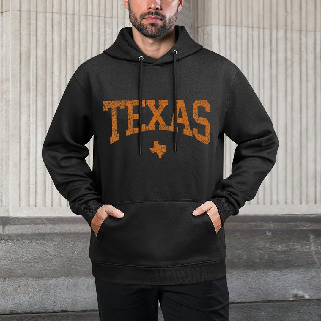 Texas T Women Men Kids Texas State Map Distressed Durable Construction Hoodie