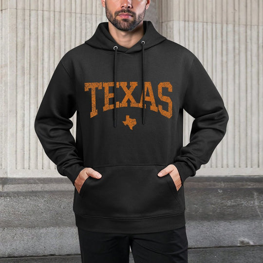 Texas T Women Men Kids Texas State Map Distressed Durable Construction Hoodie