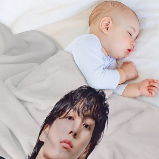 Bts Jungkook Machine-washable Throw Blanket