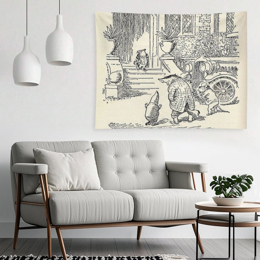 Arriving at Toad Hall Tapestry