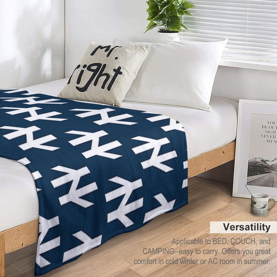 British Rail White Versatility Throw Blanket
