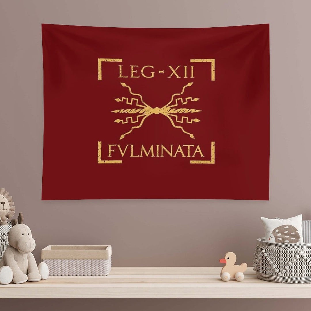 Legio XII Fulminata Thunderbolt Emblem Roman Legion Tapestry