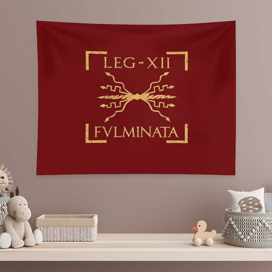 Legio XII Fulminata Thunderbolt Emblem Roman Legion Tapestry