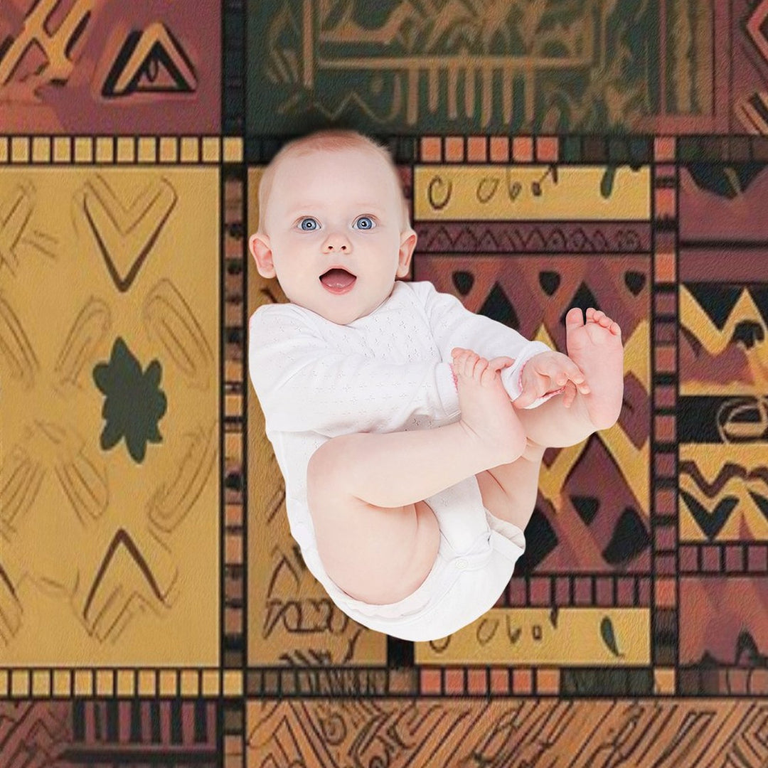 Ethnic Pattern. Geometry. Sustainable Throw Blanket